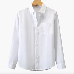 Classic White Men's Shirt